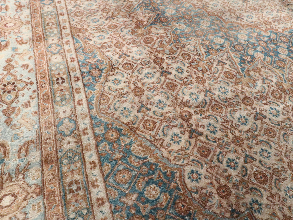 Vintage Persian Mashad Rug, No.20545 - Staging