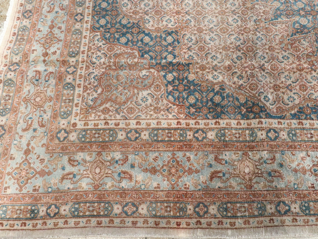 Vintage Persian Mashad Rug, No.20545 - Staging