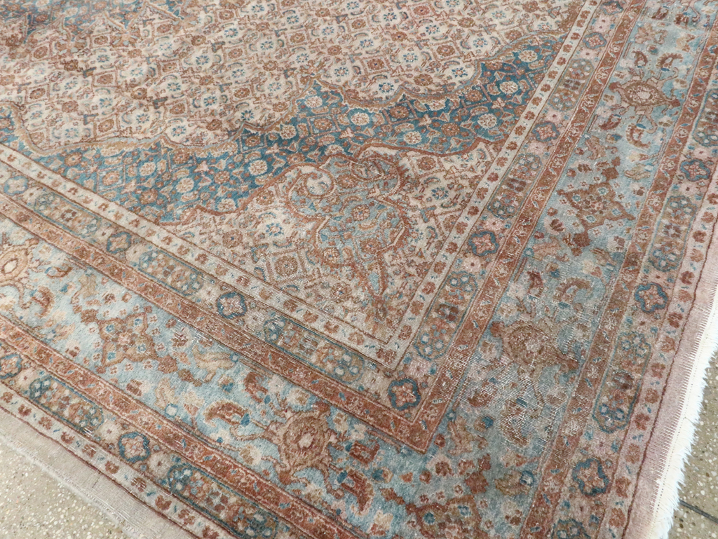 Vintage Persian Mashad Rug, No.20545 - Staging