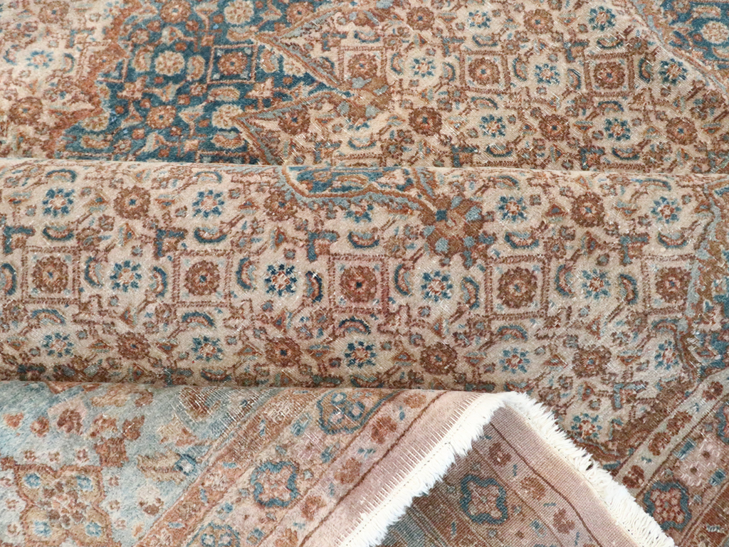 Vintage Persian Mashad Rug, No.20545 - Staging