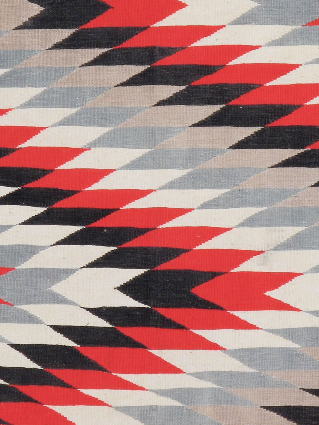 Vintage Indian Flat-weave Dhurrie Carpet, No.20550 - Staging