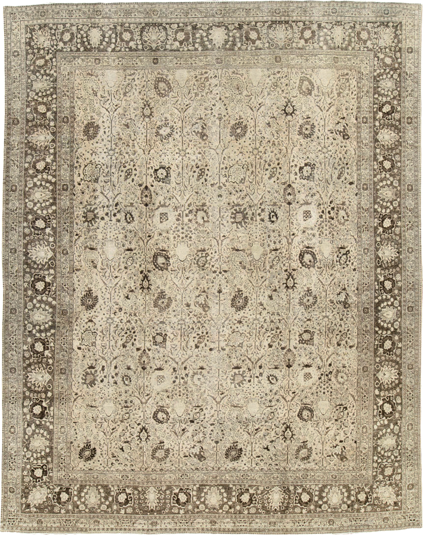 Antique Persian Tabriz Carpet, No.20552 - Staging