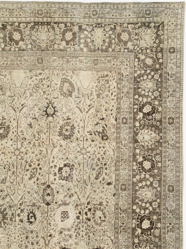 Antique Persian Tabriz Carpet, No.20552 - Staging