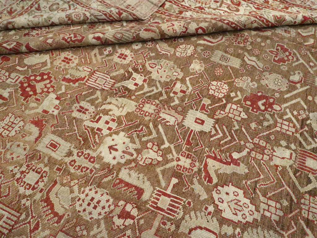 Antique Turkish Ghiordes Carpet, No.20553 - Staging