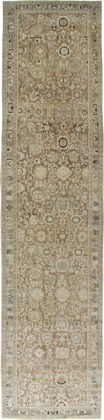 Vintage Persian Malayer Wide Gallery Runner, No.20559 - Staging