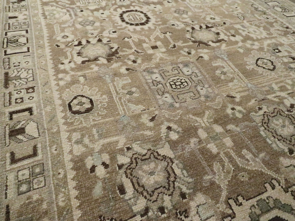 Vintage Persian Malayer Wide Gallery Runner, No.20559 - Staging