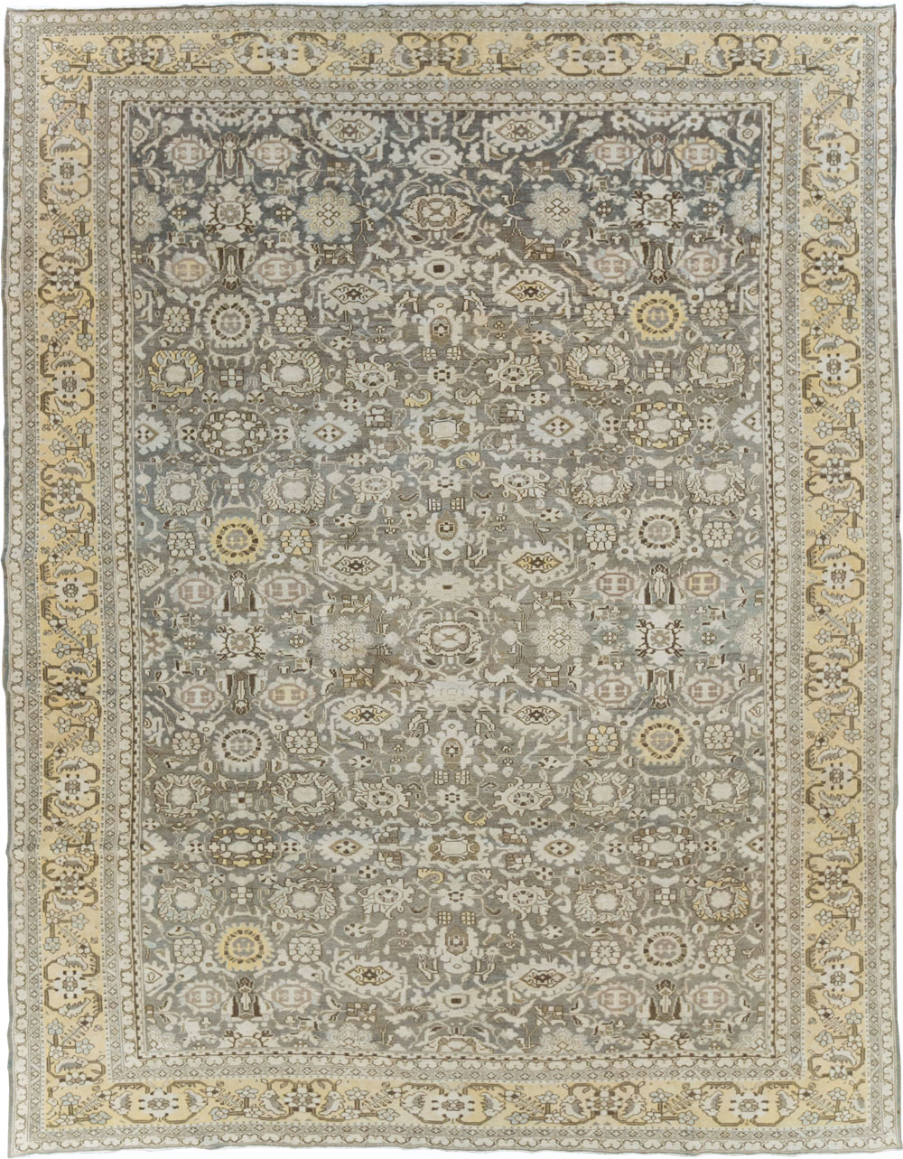 Vintage Persian Malayer Room Size Carpet, No.20564 - Staging