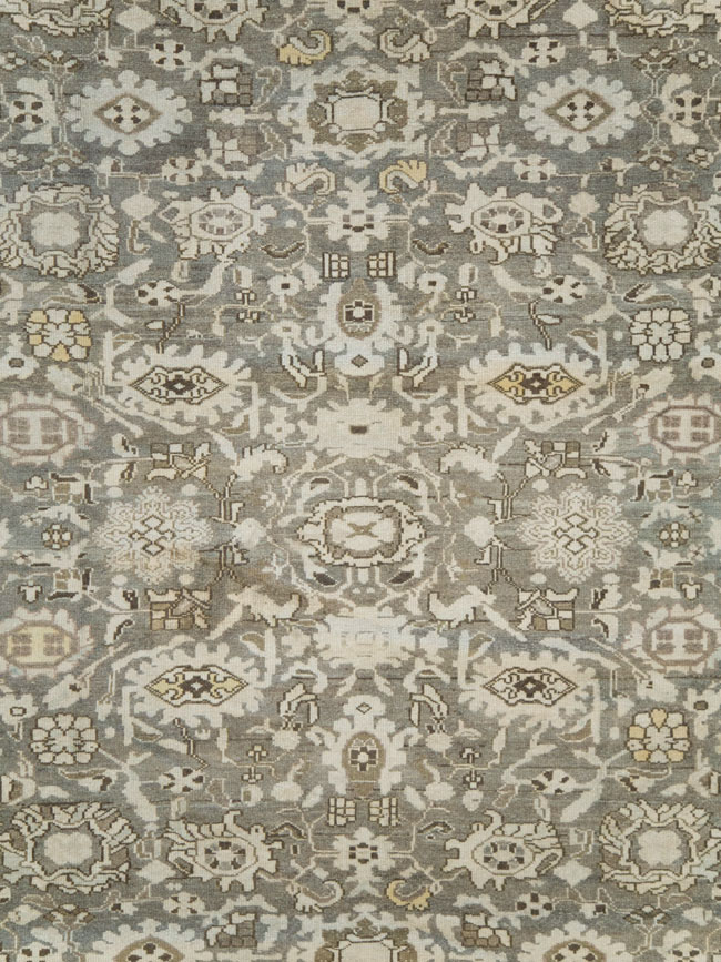 Vintage Persian Malayer Room Size Carpet, No.20564 - Staging