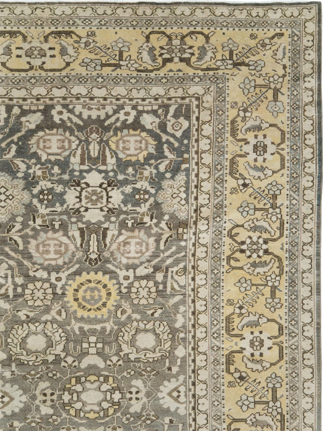 Vintage Persian Malayer Room Size Carpet, No.20564 - Staging