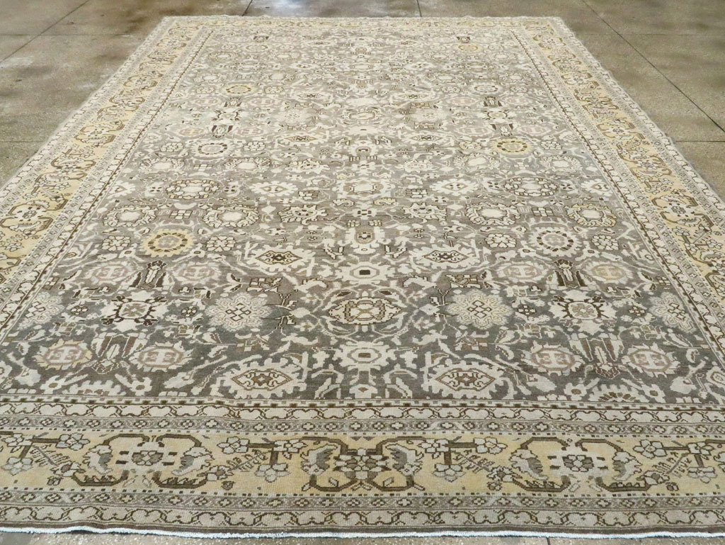 Vintage Persian Malayer Room Size Carpet, No.20564 - Staging