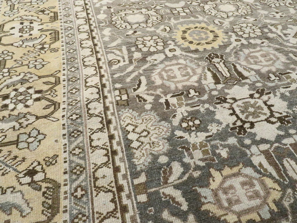 Vintage Persian Malayer Room Size Carpet, No.20564 - Staging