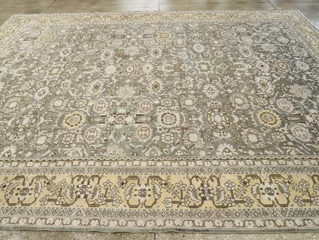 Vintage Persian Malayer Room Size Carpet, No.20564 - Staging