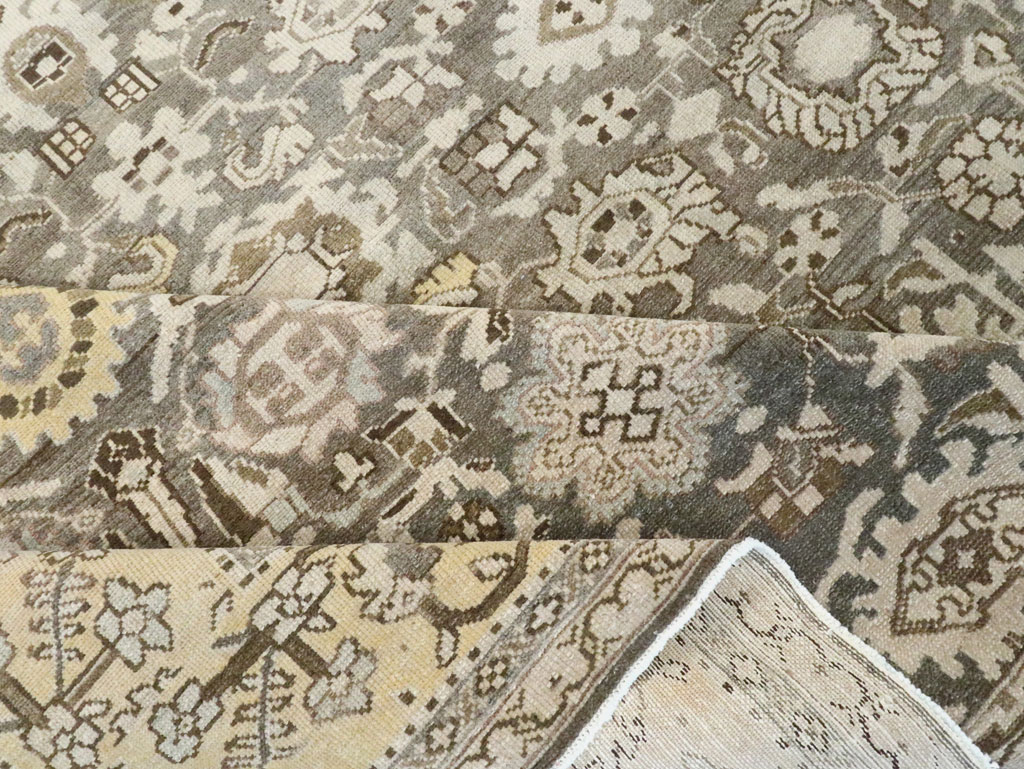 Vintage Persian Malayer Room Size Carpet, No.20564 - Staging