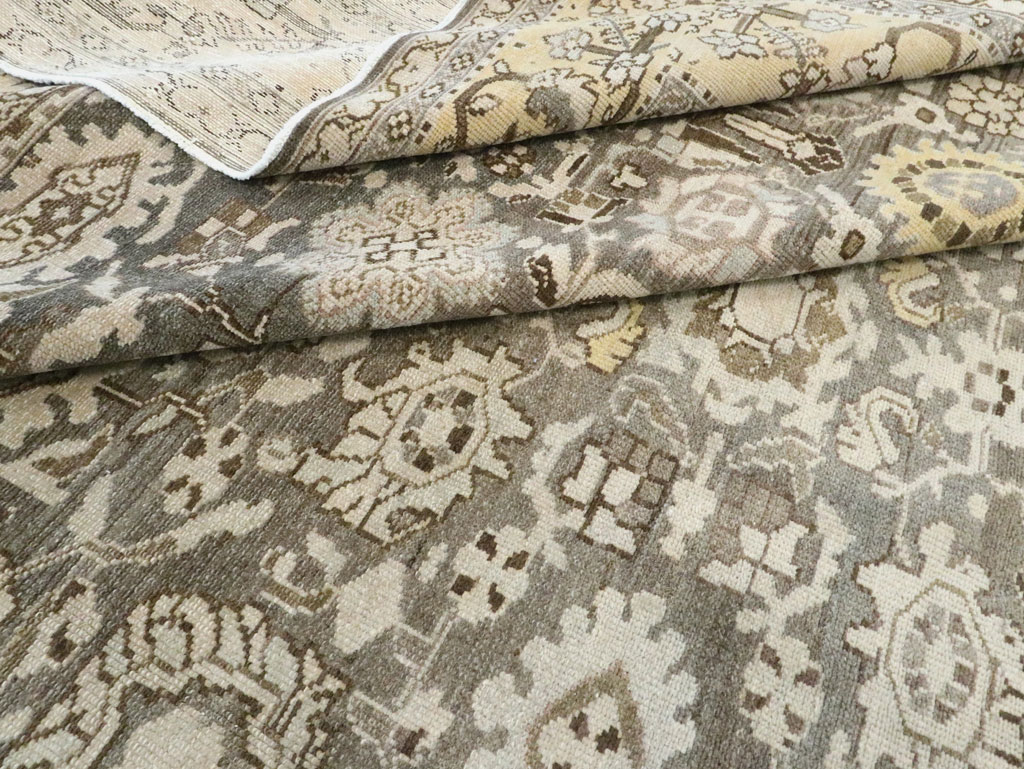 Vintage Persian Malayer Room Size Carpet, No.20564 - Staging