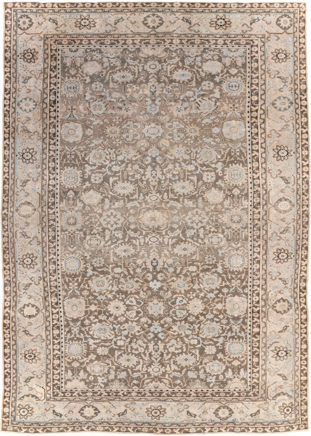 Vintage Persian Malayer Room Size Carpet, No.20565 - Staging