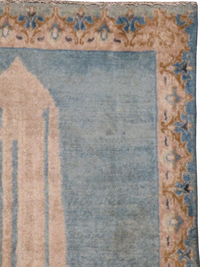 Vintage Persian Kashan Pictorial  Rug, No.20578 - Staging