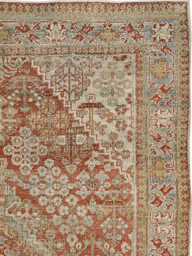 Vintage Persian Joshegan Rug, No.20605 - Staging