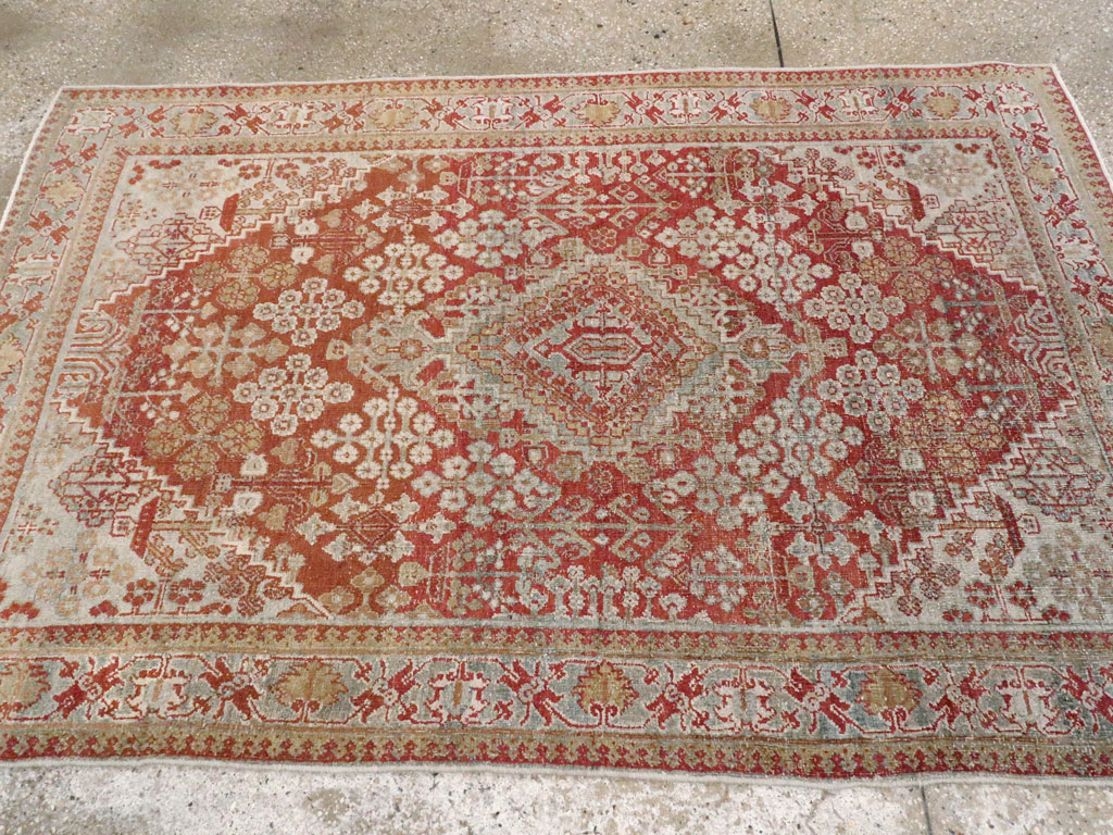 Vintage Persian Joshegan Rug, No.20605 - Staging