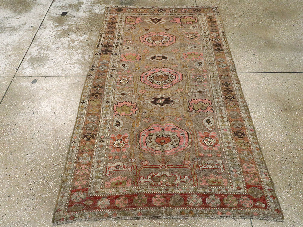 Antique Persian Kurdish Rug, No.20611 - Staging