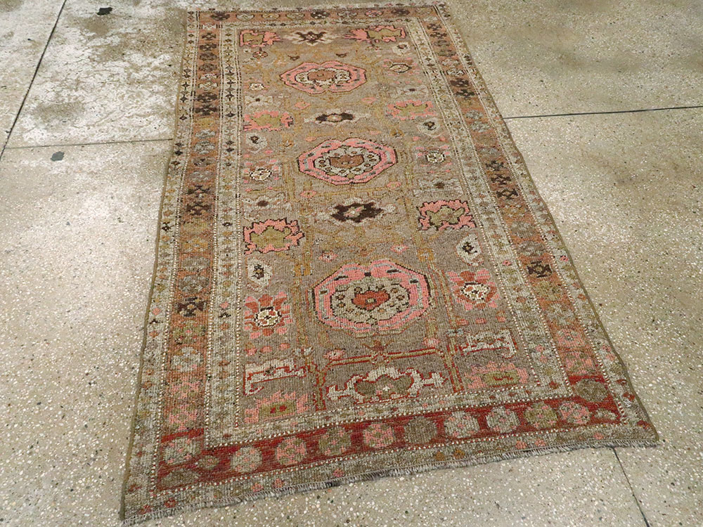 Antique Persian Kurdish Rug, No.20611 - Staging