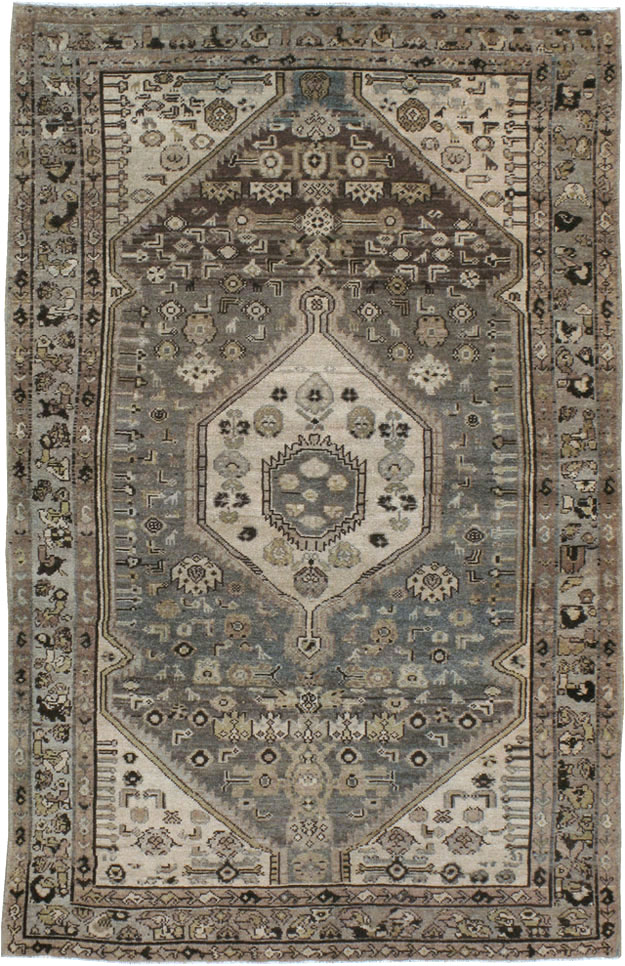 Vintage Persian Malayer Rug, No.20615 - Staging