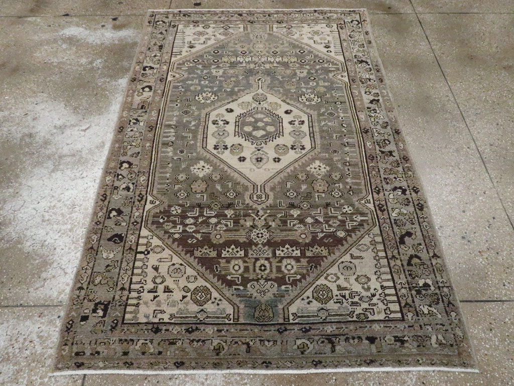 Vintage Persian Malayer Rug, No.20615 - Staging