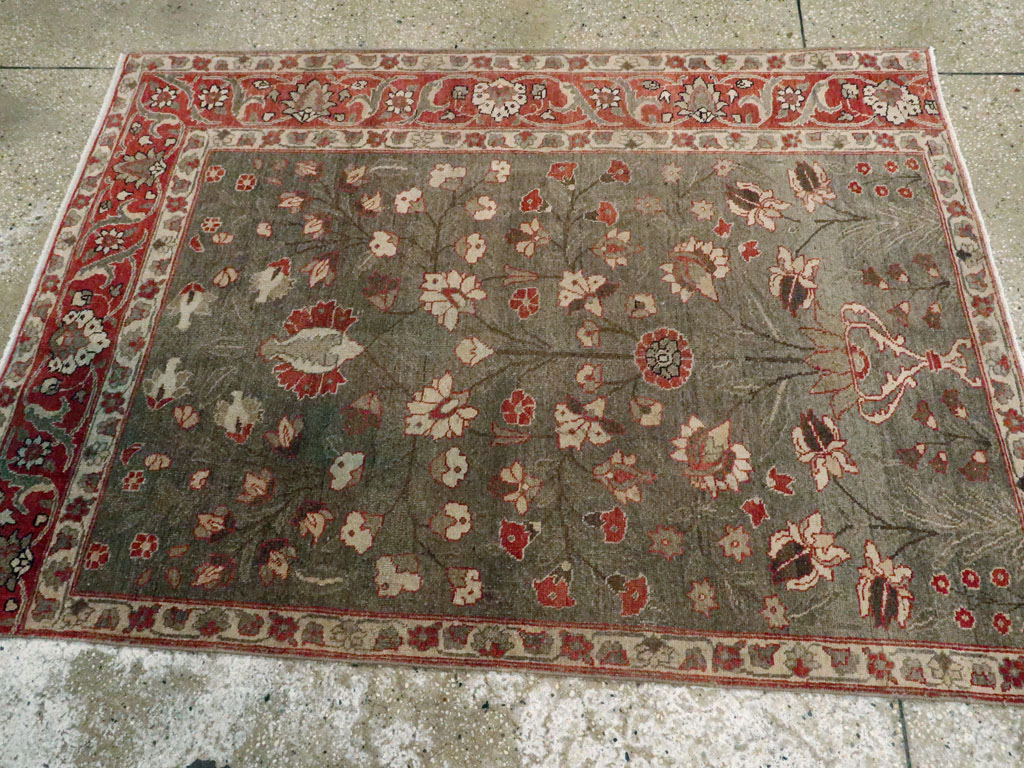 Antique Persian Tabriz Sampler Rug, No.20619 - Staging