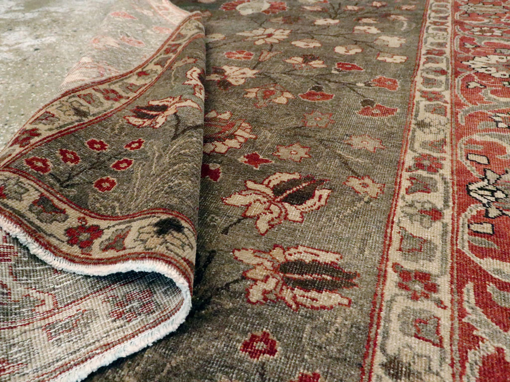 Antique Persian Tabriz Sampler Rug, No.20619 - Staging