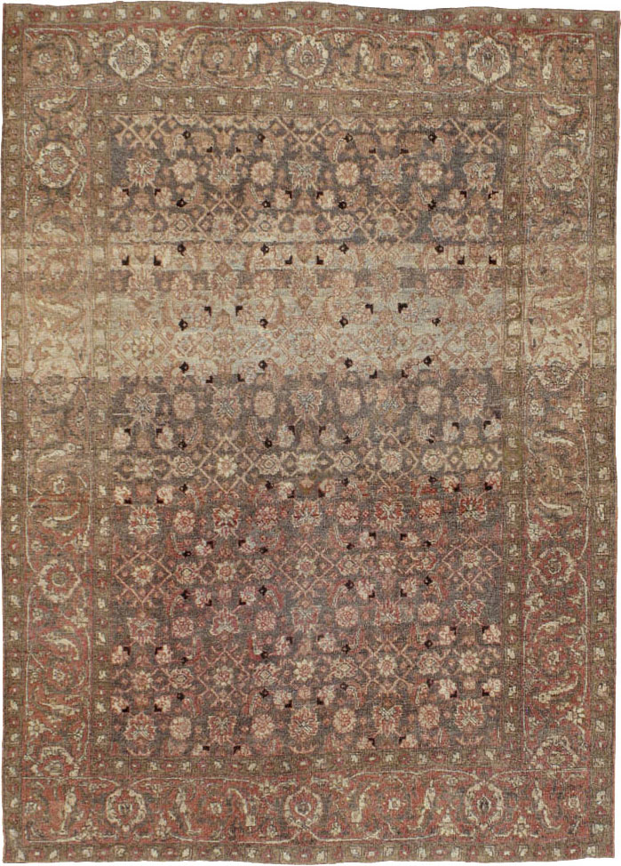 Antique Persian Tabriz Rug, No.20628 - Staging