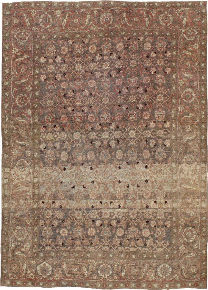 Antique Persian Tabriz Rug, No.20628 - Staging
