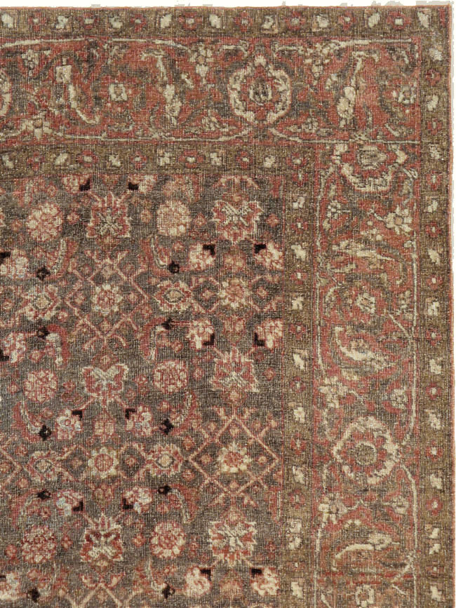 Antique Persian Tabriz Rug, No.20628 - Staging