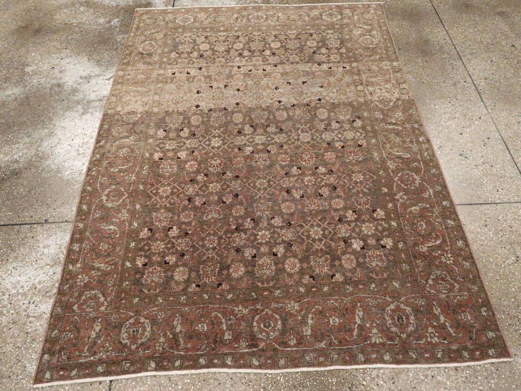 Antique Persian Tabriz Rug, No.20628 - Staging