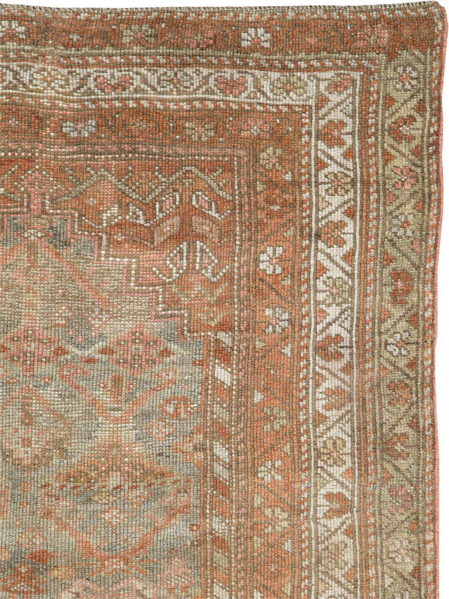Vintage Persian Kurdish Rug, No.20629 - Staging