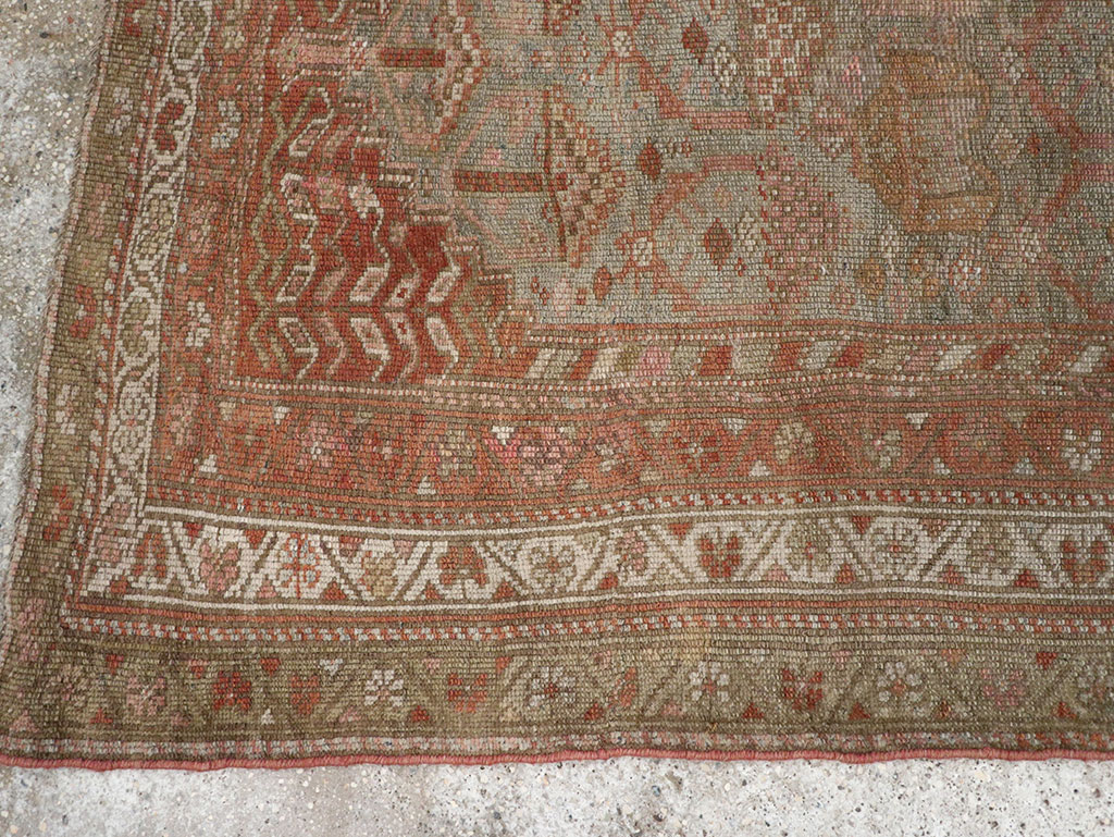 Vintage Persian Kurdish Rug, No.20629 - Staging