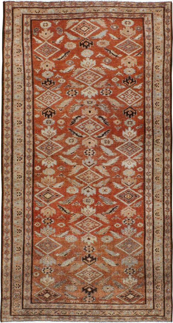 Vintage Persian Malayer Rug, No.20632 - Staging
