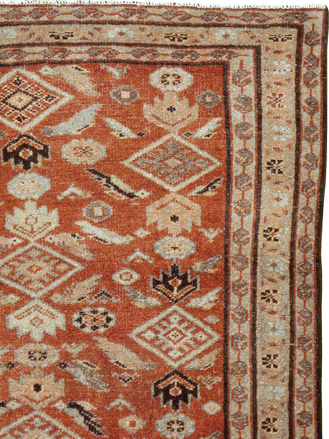 Vintage Persian Malayer Rug, No.20632 - Staging