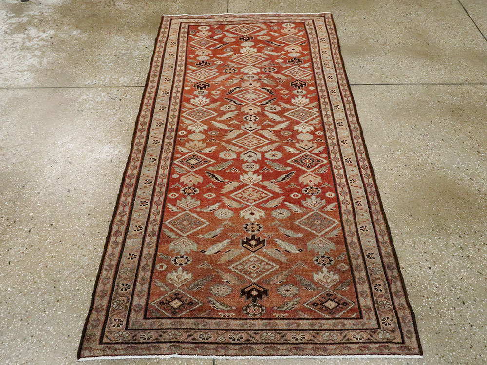 Vintage Persian Malayer Rug, No.20632 - Staging