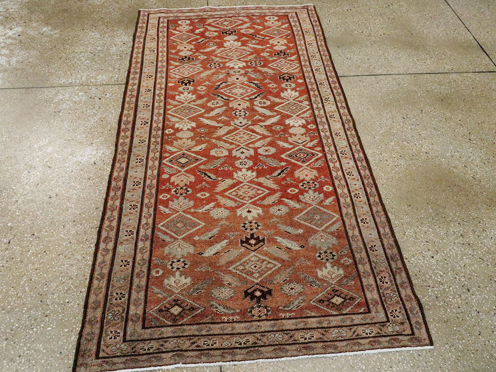 Vintage Persian Malayer Rug, No.20632 - Staging