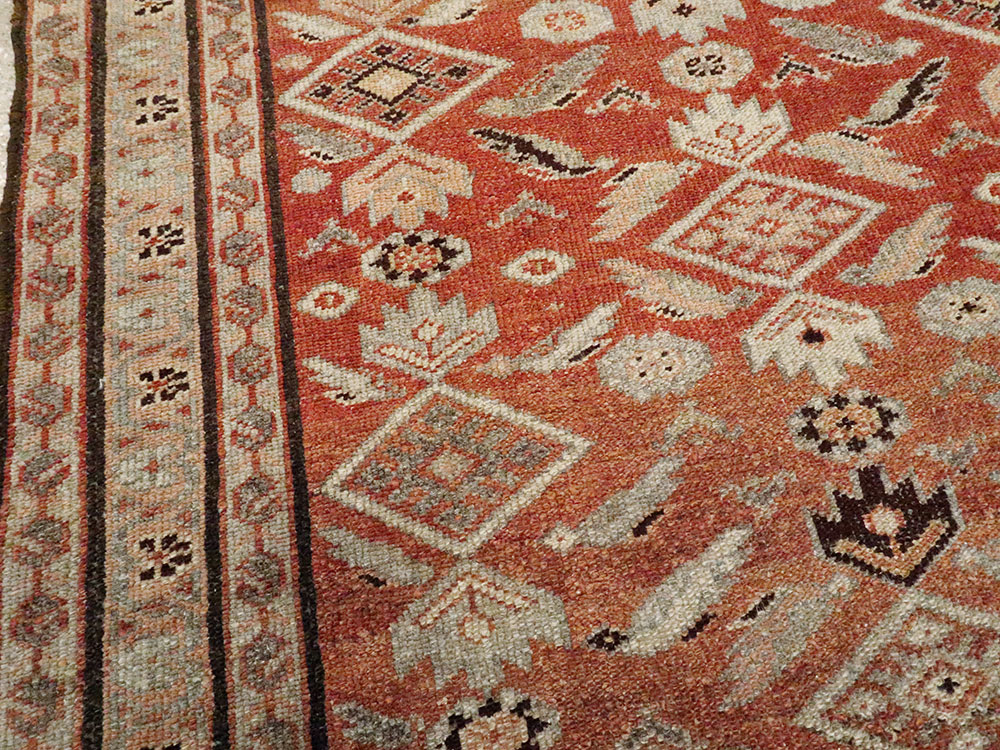 Vintage Persian Malayer Rug, No.20632 - Staging