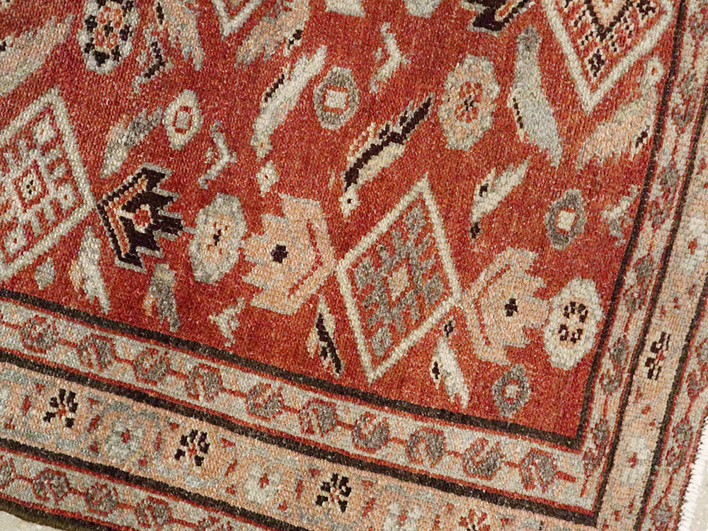Vintage Persian Malayer Rug, No.20632 - Staging