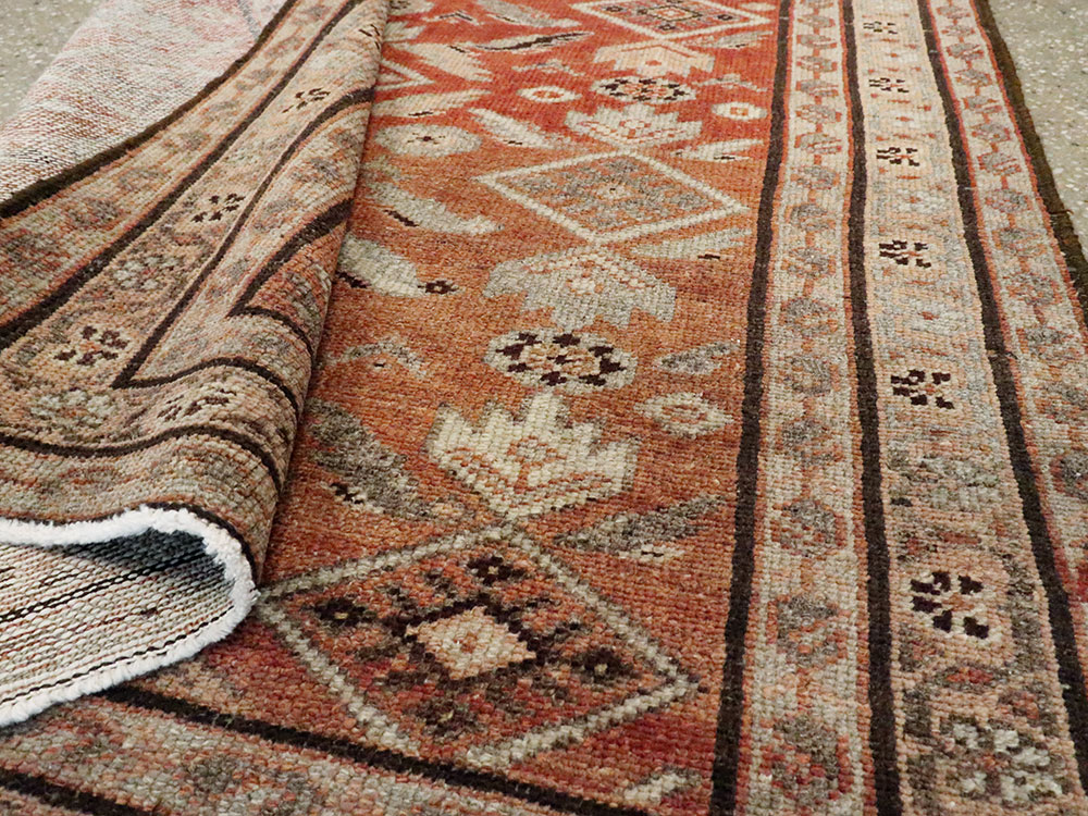 Vintage Persian Malayer Rug, No.20632 - Staging