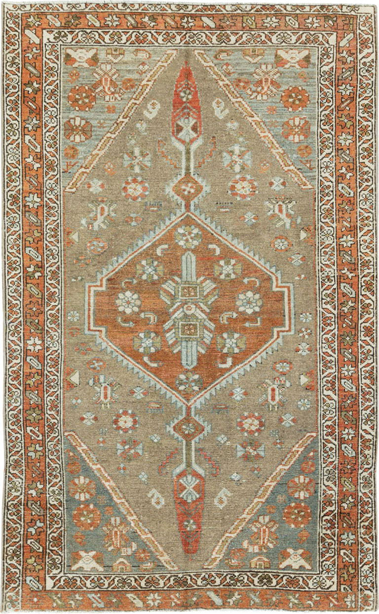 Vintage Persian Kurdish Rug, No.20633 - Staging