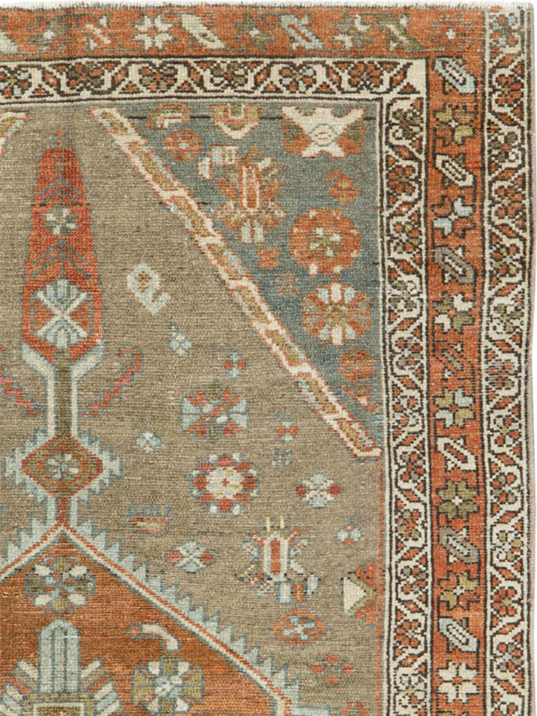 Vintage Persian Kurdish Rug, No.20633 - Staging