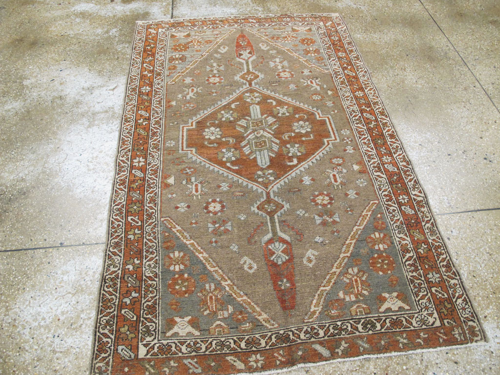 Vintage Persian Kurdish Rug, No.20633 - Staging