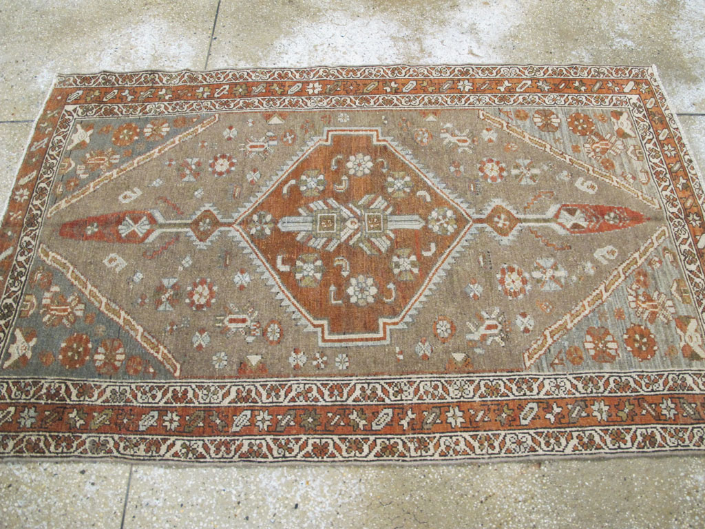 Vintage Persian Kurdish Rug, No.20633 - Staging