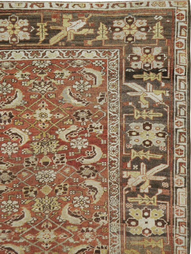 Antiuqe Persian Bidjar Rug, No.20637 - Staging
