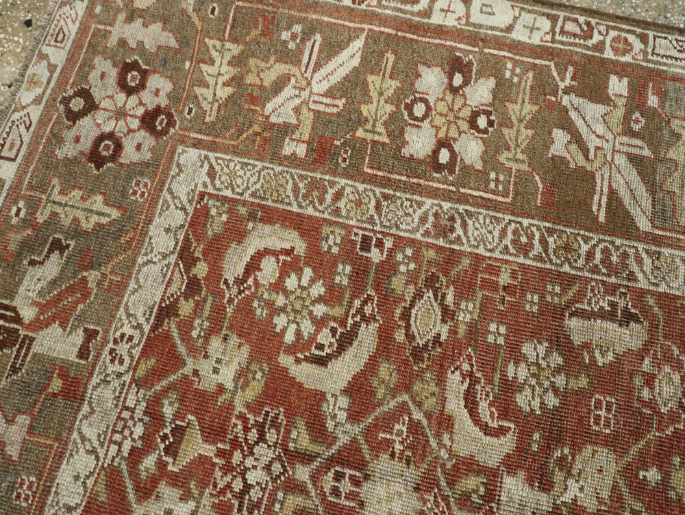 Antiuqe Persian Bidjar Rug, No.20637 - Staging