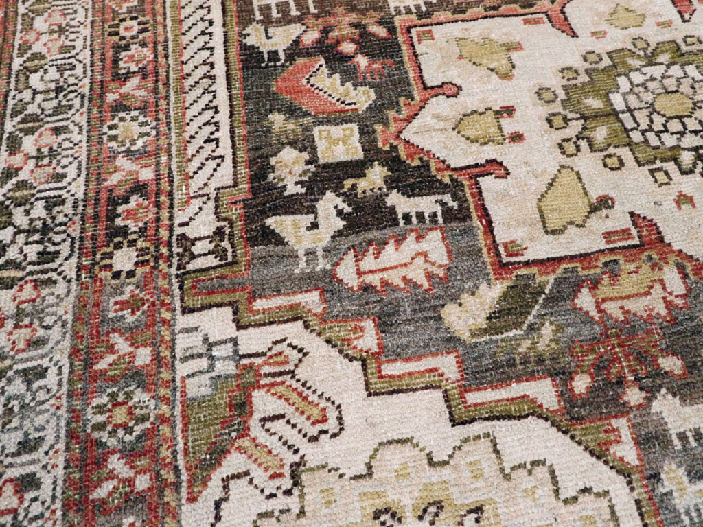 Vintage Persian Shiraz Rug, No.20644 - Staging