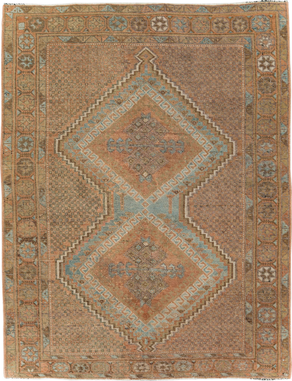 Vintage Persian Afshar Rug, No.20651 - Staging