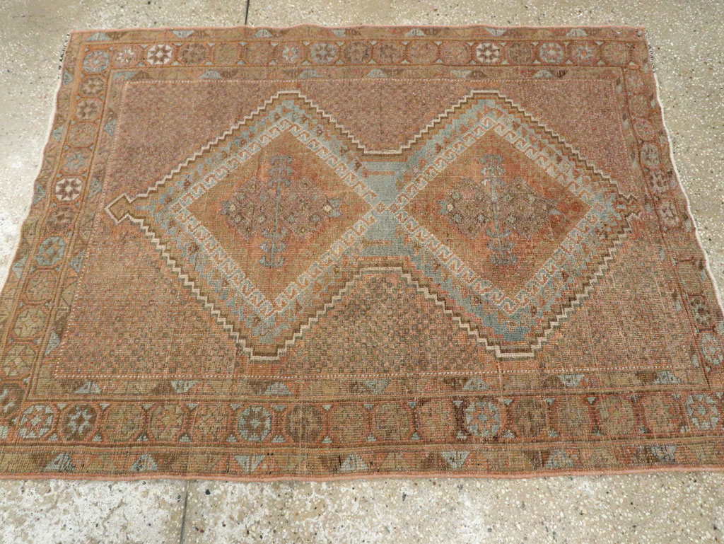 Vintage Persian Afshar Rug, No.20651 - Staging